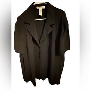 Jones New York Classic Black button up shirt
